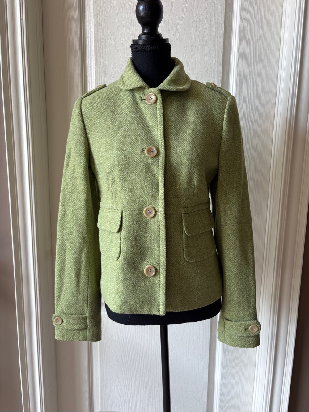 Banana Republic Wool Blend Jacket, Green